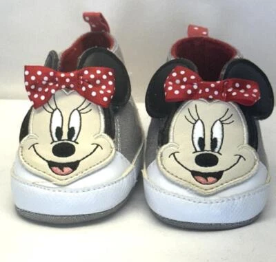 Disney Minnie Mouse Bebé Zapatos Botines Talla 3-6 Meses NUEVO Foto 1 de 4