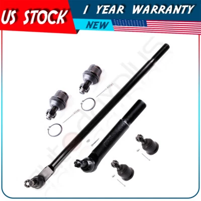 Fits 2008-2010 Dodge Ram 2500 3500 6Pcs Steering Drag Link Outer Tie Rod End - Image 1 of 4