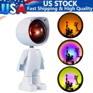 LED Night Light Photography Lighting Room Decor Sunset Projection Lamp Rainbow  - Picture 1 of 17