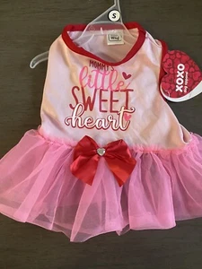 SIMPLY WAG VALENTINES DAY Dress MOMMY'S LITTLE SWEET HEART Puppy/Dog SMALL - Picture 1 of 2