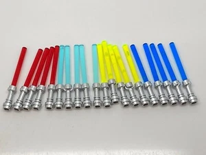 Lego Lot Of 20 Star Wars Metallic Hilt & Lightsaber Dk. Blue, Red Trans Blue +++ - Picture 1 of 1