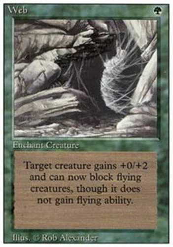 Web ~ Heavily Played 3rd Edition Revised MTG Magic UltimateMTG Green Card - Image 1 of 1