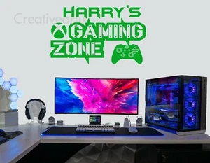 Gaming Zone XB Personalisierte Wandaufkleber Controller Game Zone Dekor Aufkleber X100 - Bild 1 von 7