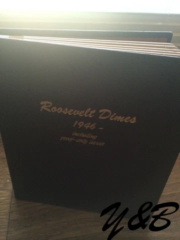 1946 - 2011 P D S ROOSEVELT SILVER DIME PDS + SILVER PROOF Complete SET Dansco Cover