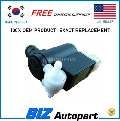 OEM Washer Pump w/ Grommet REAR for 2003-2012 HYUNDAI KIA OE# 98510-2L100 - Изображение 1 из 3