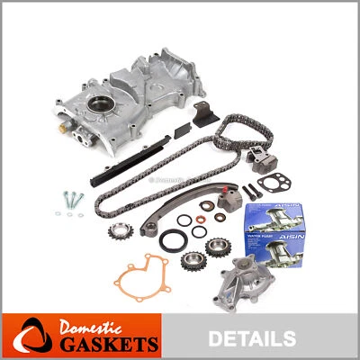 定时链条套件带空转齿轮油水泵适用于93-97日产Altima KA24DE — 第 1/4 张图片