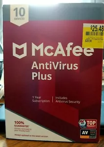 McAfee anti Virus Plus New No shipping needed - Picture 1 of 2