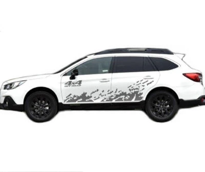 Fit For Subaru Outback Car Sticker Mud Splash Graphics 4x4 Off Road Side Decals - Image 1 of 4