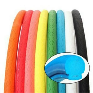 1X Solid Bike Tire Fixed Gear Cover Colorful Cycling Bicycle Tyres 700*23C Craft