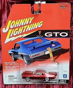 Johnny Lightning 1971 Pontiac GTO Pro Street Red 1:64 Collectible Diecast - Picture 1 of 13