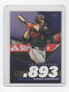 Gunnar Henderson 2025 Topps OPS Leaders #OPS-11 w/sleeve - Picture 1 of 2