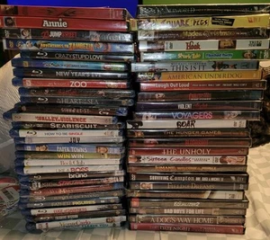 Lot of 52 Assorted Blu Ray & DVD Movies NEW Sealed - Picture 1 of 10