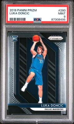 LUKA DONCIC 2018 Panini Prizm #280 PSA 9 ROOKIE, RC, QTY - Image 1 of 2