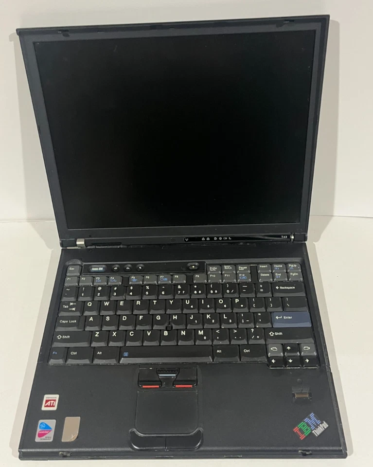 IBM Think Pad T43 Pentium M 1.86Ghz 2gb Ram No Hard Drive, No Power Adapter - Image 1 of 4