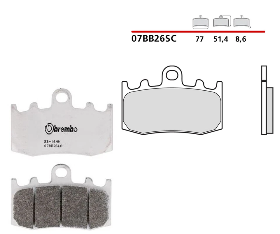 07BB26LA PASTIGLIE FRENO ANTERIORI BREMBO LA BMW R 1150 GS 1150 2002 - Immagine 1 di 1