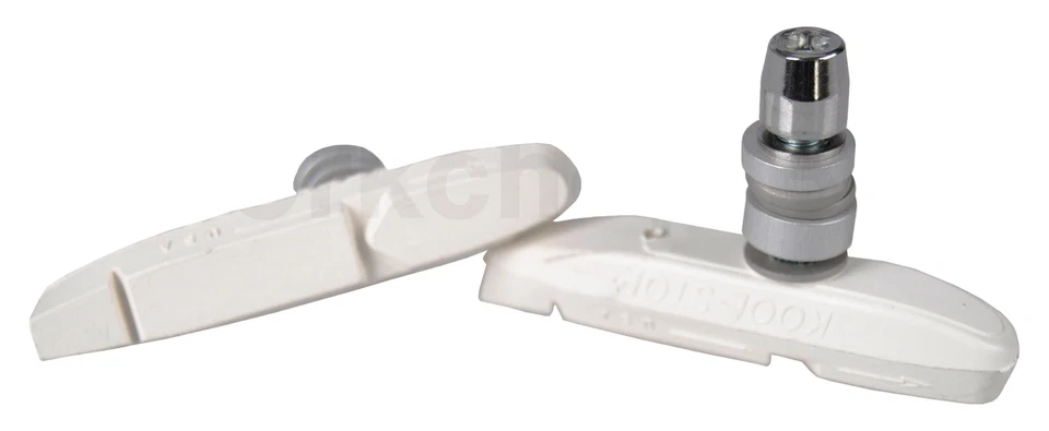 Pastillas de freno KOOL STOP Supra 2 bicicleta BMX ROSCADAS BLANCAS Foto 1 de 1