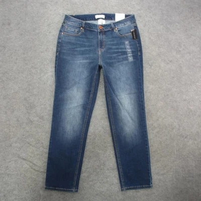 Pantalones de mezclilla Lane Bryant para mujer 16 súper elásticos calce exclusivo recto tiro medio Foto 1 de 4