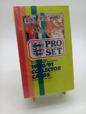 1990/91 Pro Set Football Collector Cards Sealed Box – 48 Packs – Vintage Soccer  - Image 1 of 4