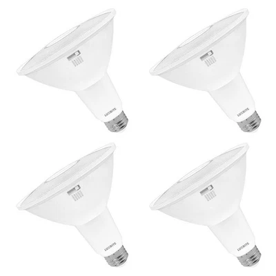 Luxrite PAR38 LED Flood Light Bulb 13W=90W 5CCT 1200 Lumens Dimmable 4 Pack - Image 1 of 4