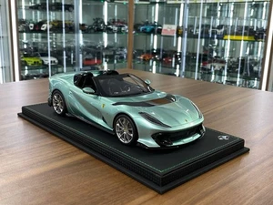 Ferrari 812 Competizione A Aperta BBR Verde Tevere Limited 48 pcs [1/18 Resin] - Picture 1 of 9