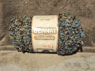 Bernat мягкий букл пряжи винтажный бирюзовый твисты цвет краситель лот из 1 - Изображение 1 из 2