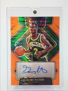GARY PAYTON 2021-22 SELECT SIGNATURE ORANGE PULSAR SONICS AUTO /30 Q2167 - Picture 1 of 2