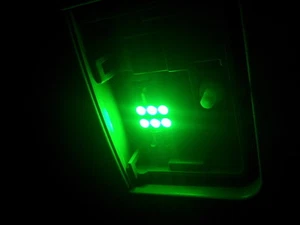 Dos bombillas interiores cúpula Festoon LED verde brillante 31 mm 6SMD 3021 6430 3175 - Imagen 1 de 10