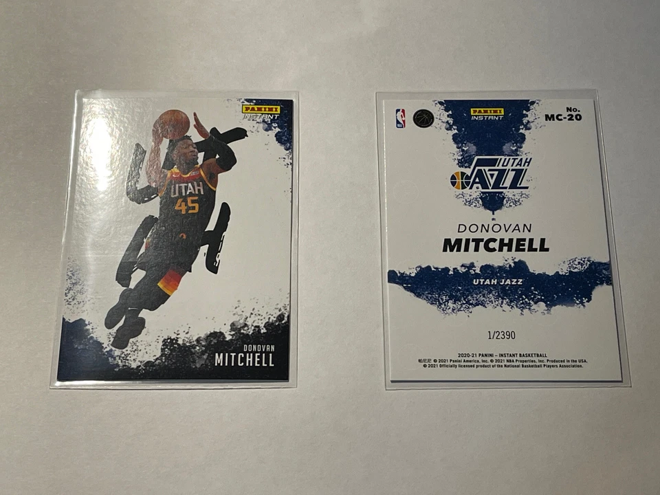 2020-21 NBA Panini Instant My City - DONOVAN MITCHELL #MC-20 - 1/2390 - UTAH - Image 1 of 3