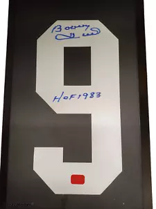Bobby Hull Chicago Blackhawks signed White #9 inscribed HOF1983 - Picture 1 of 1