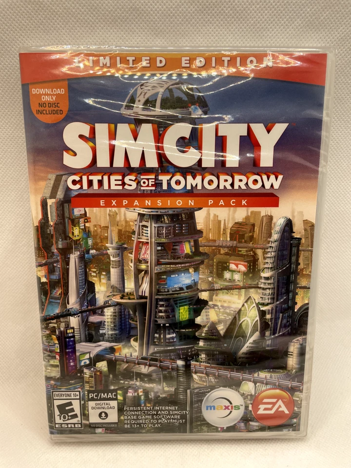 SimCity: Cities of Tomorrow for PC  (Download Only) - SEALED - Image 1 of 4