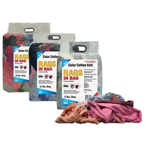 Trapos industriales de limpieza de colores de punto premium bolsas a granel paño de limpieza lavable - Imagen 1 de 131