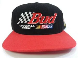 BUD Racing Official Beer of Nascar  Hat Nascar 50th anniversary Snapback USA - Picture 1 of 7