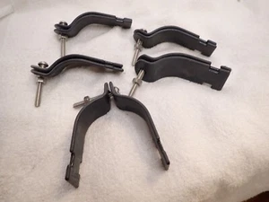Set of 5! Ocal 2", Gray PVC Coated Steel Conduit to Strut Strut Pipe Strap - Picture 1 of 2