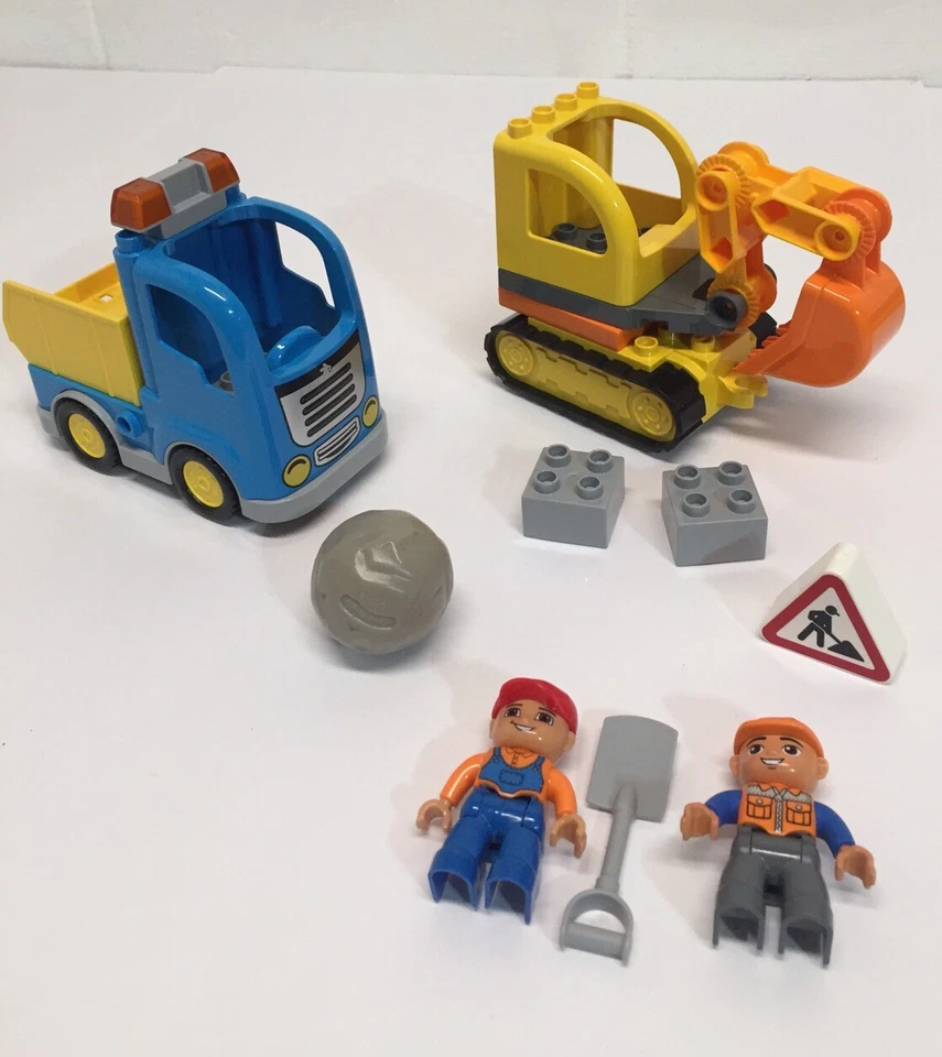 Lego Duplo 10931 Construction Truck & Tracked Excavator Bundle Building Kit - Image 1 of 2