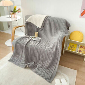 Knitted wool like Double Blanket ForSofa Air Conditioner Quilt Towel Bedspread