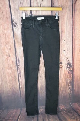 Pantalones de mezclilla Madewell Roadtripper para mujer 23 negro oscuro lavado 9" tiro elástico Foto 1 de 4