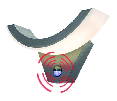 AUßENLEUCHTE MIT BEWEGUNGSMELDER 96 LED WANDLEUCHTE WANDLAMPE LAMPE LEUCHTE NEU - Bild 1 von 4