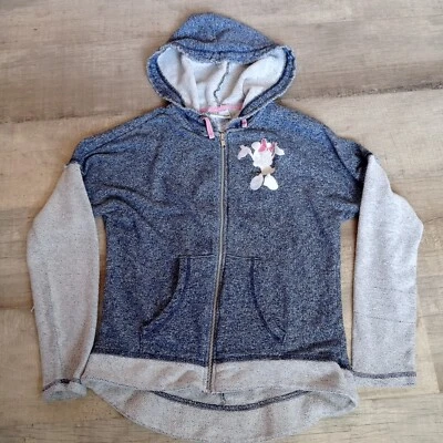 Chaqueta Parques Disney Para Mujer Talla Mediana Minnie Mouse Bordada Cremallera Sudadera con Capucha Foto 1 de 4