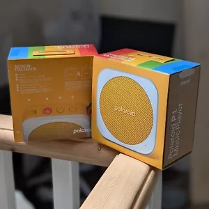 *TWO!* POLAROID "P1" Bluetooth Speakers Waterproof IPX5 YELLOW! *SEALED!* Stereo - Picture 1 of 7