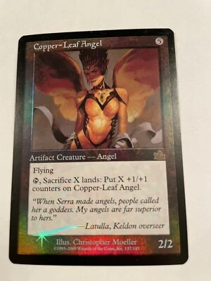 Magic: The Gathering - FOIL Copper-Leaf Angel - Prophecy - Image 1 of 2