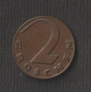 AUSTRIA ~ 1925 ~ 2 Groschen , CIRCULATED - Picture 1 of 2