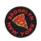 Brooklyn Pizza Patch Embroidered Iron On New York Pizza Patch by GroovyPatch!