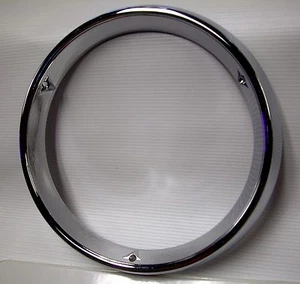 1956-1957 Chrome Headlight Bezels - Pair - New with Minor Cosmetic Blemishes - Picture 1 of 4