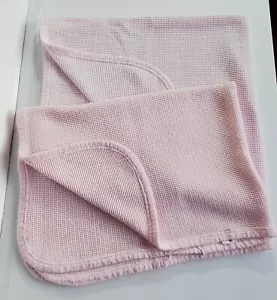 Coperte Ricevente Termica Vintage Accoglienti JE Morgan Rosa Waffle Tessuto Lotto 2 MACCHIE - Foto 1 di 21