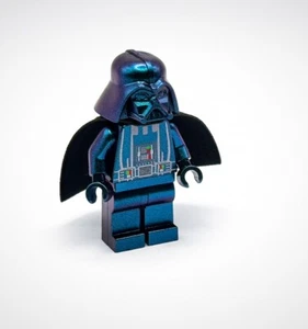Lego Cromo Iridiscente Star Wars Darth Vader Minifigura + Arma ¡Nuevo!! - Imagen 1 de 3