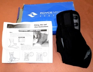 Royce Medical Ankle Brace/w Strap /Laces Size Small 20613 Black - Picture 1 of 5