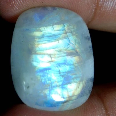 Cabujón de piedra lunar arco iris 100 % natural piedra preciosa suelta precio al por mayor Moon12478 Foto 1 de 2