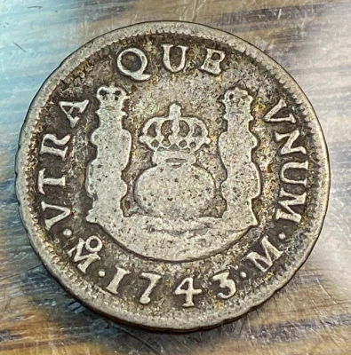 1743 Mexico 1 Real Original Fine Beauty KM 75.2 CHN - Image 1 of 2