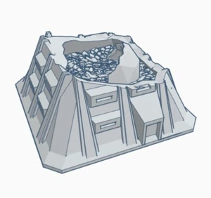 Ruined Sensor Tower - Tabletop Wargame Terrain Battletech - Picture 1 of 2
