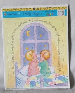Rare Vtg 1999 Golden Books Daily Prayers 20 Piece Frame Tray Puzzle Complete - Picture 1 of 11
